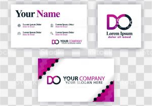 Visiting Card Background Eps File Clean Business Card Template Concept Vector Purple Modern