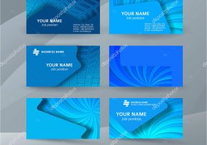 Visiting Card Background Eps File Free Download Business Card Background Blue Set Of Horizontal Templates01