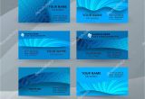 Visiting Card Background Eps File Free Download Business Card Background Blue Set Of Horizontal Templates10