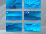 Visiting Card Background Eps Vector Business Card Background Blue Set Of Horizontal Templates10