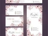 Visiting Card Background Eps Vector Floral Business Card Collection Download Free Vectors