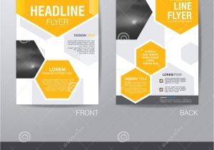 Visiting Card Background Light Yellow Corporate Hexagonal Brochure Flyer Design Layout Template In