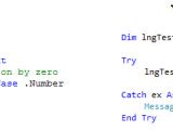 Visual Basic Try Catch Resume Next Try Catch for Vb