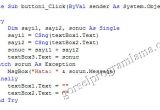 Visual Basic Try Catch Resume Next Vb Net Hata Yakalama Try Catch Finally Ve On Error Resume