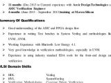 Vlsi Engineer Resume Resume format Vlsi Design Engineer Resume format
