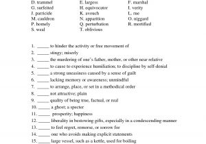 Vocabulary Quiz Template 14 Best Images Of Vocabulary Matching Worksheet Template