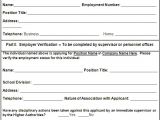 Voe Template 10 Employment Verification forms Free Word Templates