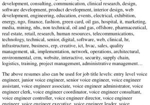 Voice Engineer Resume top 8 Voice Engineer Resume Samples