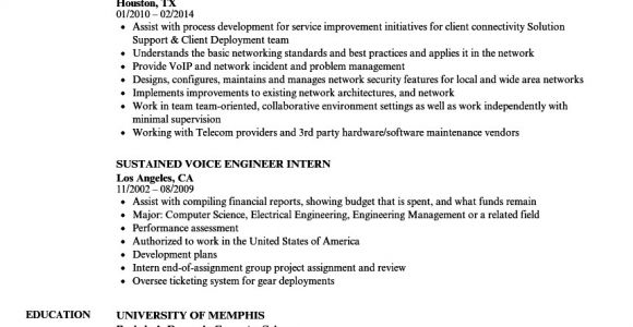 Voice Engineer Resume Voice Engineer Resume Samples Velvet Jobs