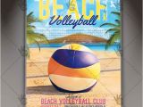 Volleyball Flyer Template Free Beach Volleyball Premium Flyer Psd Template Psdmarket