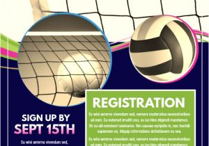 Volleyball Flyer Template Free Copy Of Volleyball Postermywall