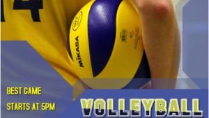 Volleyball Flyer Template Free Volleyball Game Poster Flyer Template Postermywall