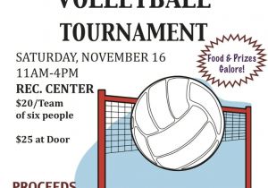 Volleyball Flyer Template Free Volleyball tournament Flyer Bunow Bloomsburg