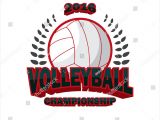 Volleyball Logo Design Templates Vector Illustration Of Volleyball Badge Logo Templates