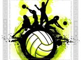 Volleyball Logo Design Templates Volleyball Design Vector Clipart Players