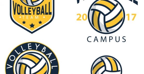 Volleyball Logo Design Templates Volleyball Logo Templates Vector Free Download