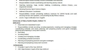 Volleyball Player Resume Template Coach Resume Template 6 Free Word Pdf Document