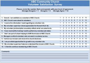 Volunteer Satisfaction Survey Template Volunteer Satisfaction 4 Opportunities to ask Questions