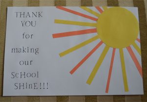 Volunteer Thank You Card Wording Staff Appreciation Week Luncheon Placemats for Our Night