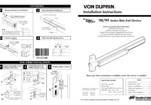 Von Duprin 99 Template Factory Direct Hardware Von Duprin 98eo User Manual 4