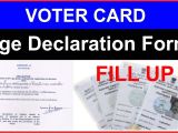 Voter Id Card Name Correction Voter Card Age Declaration form Fill Up In Hindi Ii Age A A A A A A A A A A A A A A A A A A A A A A A