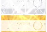 Voucher HTML Template Voucher Gift Certificate Coupon Template with Pattern