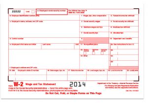 W-3 Template W 2 2014