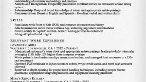 Waitress Resume Sample Food Service Waitress Waiter Resume Samples Tips