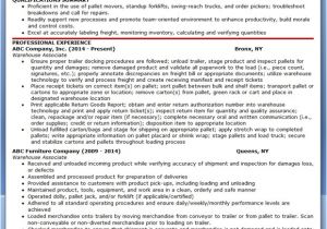 Warehouse associate Resume Sample Warehouse associate Resume Sample Resume Downloads