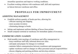 Warehouse Manager Resume Sample Functional Resume Sample assistant to Warehouse Manager
