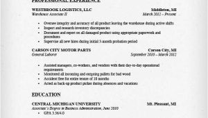 Warehouse Resume Templates Warehouse Worker Resume Sample Resume Genius