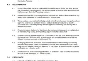 Warehouse Standard Operating Procedures Template Product Distribution Warehousing sop Template Md52