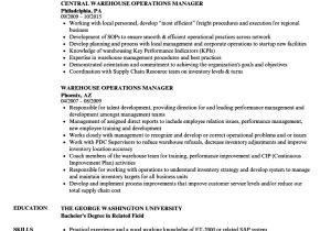 Warehouse Supervisor Resume Sample Director Of Operations Resume Objectives Mt Home Arts
