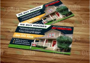 We Buy Houses Flyer Template Full Color Quot We Buy Houses Quot Postcard Design by Real Estate