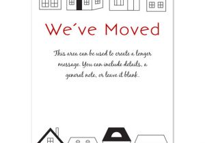 We Have Moved Cards Templates We Have Moved Card with Houses Invitations Cards On