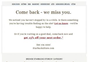 We Want You Back Email Template Win Back Email Campaigns We Miss You Part 1
