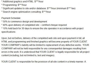 Web Design Contract Template Pdf Printable Contract Templates