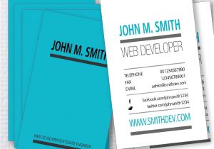 Web Developer Business Card Templates 3 Typographic Web Developer Business Card Templates Best