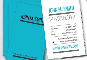 Web Developer Business Card Templates 3 Typographic Web Developer Business Card Templates