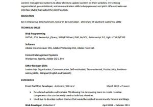 Web Developer Fresher Resume format 13 Web Developer Resume Templates Doc Pdf Free
