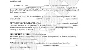 Web Development Contract Template Free Website Development Agreement Web Development Contract