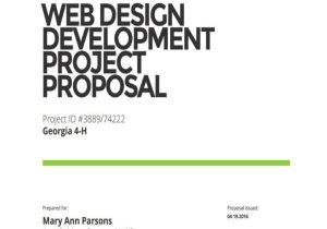 Web Development Project Proposal Template 82 Project Proposal Samples Sample Templates
