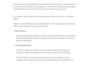 Web Service Contract Template Hosted Services asp Contract 3 Easy Steps