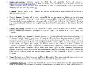 Web Service Contract Template Hosting Agreement Template 13 Free Word Pdf format
