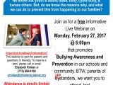 Webinar Flyer Template Anti Bullying Webinar Flyer 2017 Children 39 S Cabinet