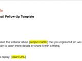 Webinar Follow Up Email Template How to Do A Webinar the Effective Way Free Planner