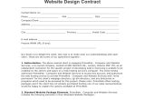 Webmaster Contract Template Web Design Contract
