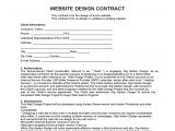 Webmaster Contract Template Website Design Contract Free Download