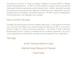 Website Redesign Proposal Template Website Design Rfp Template