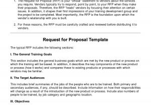 Website Request for Proposal Template Request for Proposal Template E Commerce